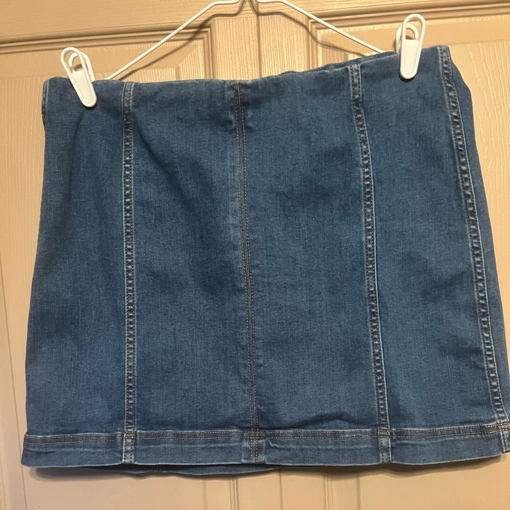 Wild Fable Blue Denim Mini Skirt